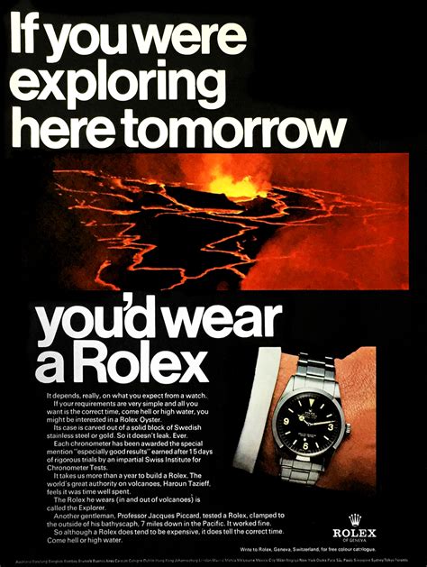 rolex explorer advert|vintage Rolex ads.